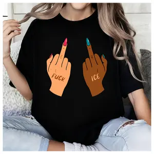 100% Cotton Unisex Fck ICE T-Shirt, Anti ICE Protest T Shirt, Immigration Activism Tee, Political Statement Shirt, Human Rights Graphic Tee