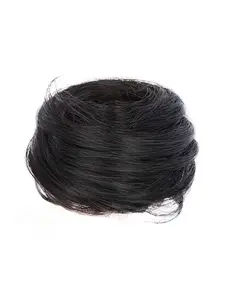 Natural Fluffy Straight Curly Bun Scrunchie Heat Resistant Synthetic Hairpiece Realistic Hairpieces