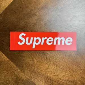 Supreme Box Logo Sticker Red 100% Authentic Brand New