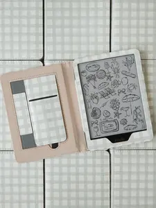 Green Gingham Checkered Kindle Case