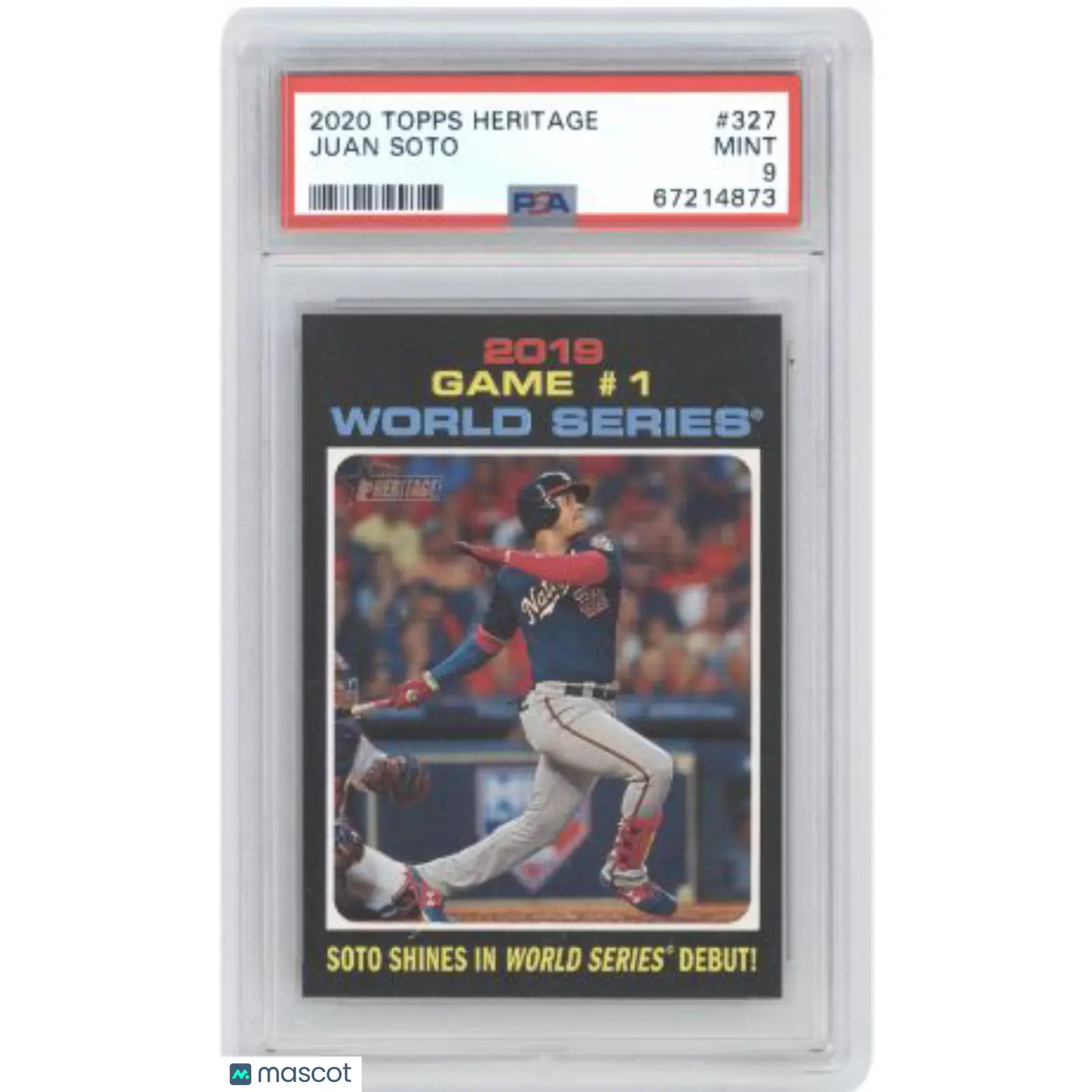 Juan Soto PSA 2020 Topps Heritage #327 Baseball 9