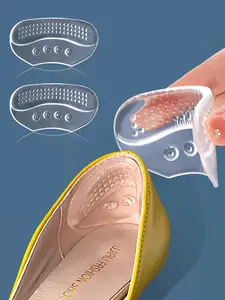 Silicone Heel Protector, Anti-slip Heel Sticker, Non Slip Protector, Heel Protector Pad, Shoes Accessories for Women High Heels, Size Conversion Half Size Gel Pad, Footwear