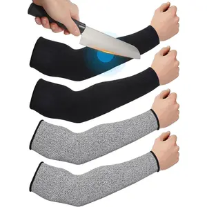 2 Pairs Cut Resistant Sleeves Thin Arm Protectors Arm Guard for Thin Skin and Bruising Sleeves for Men Women