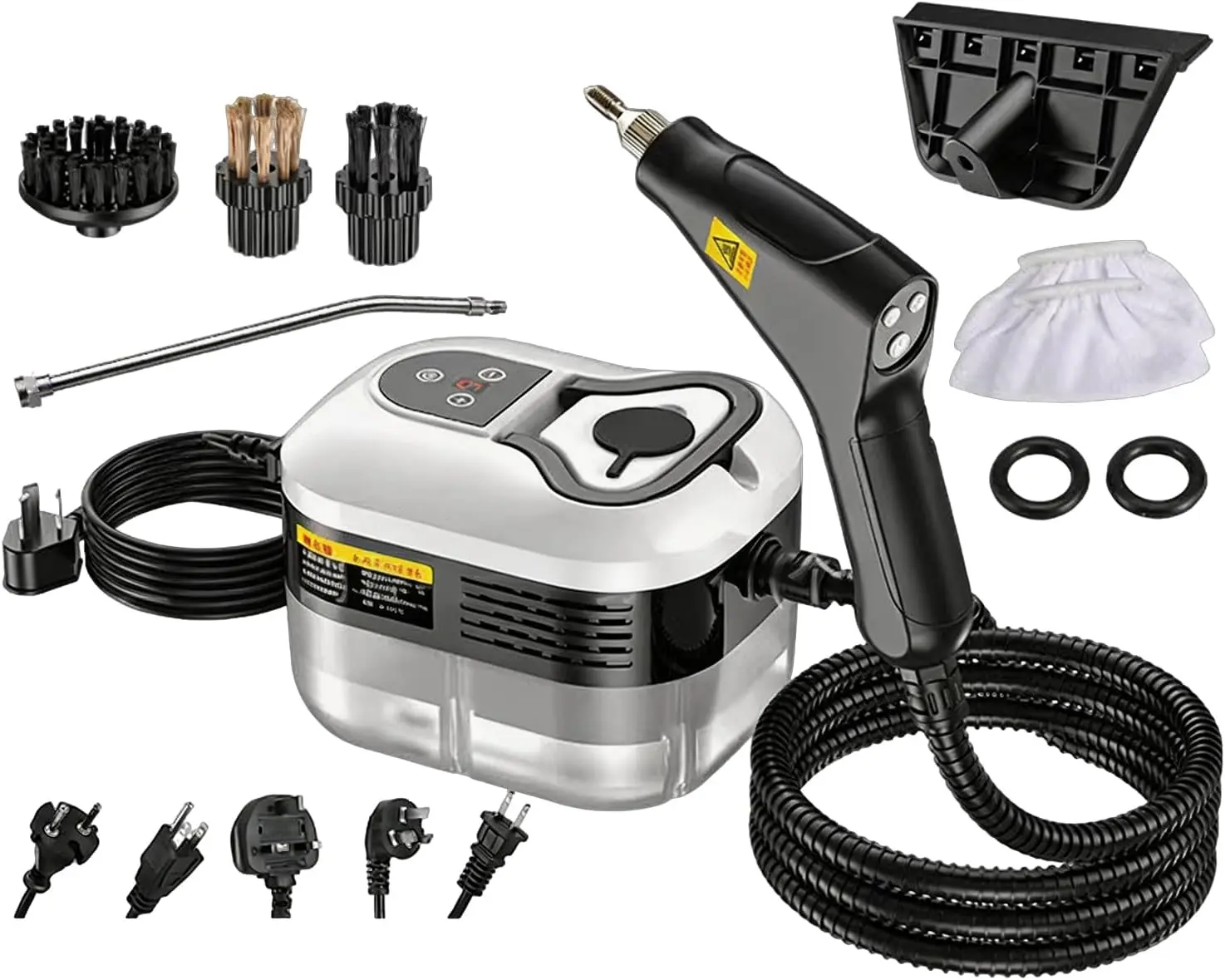 2500W Handheld Steam Cleaner, 15S Rapid Heating with 6 Adjustable Steam Levels, 1800ml Water Tank & 17 Accessories for Home, Kitchen, Bathroom & Car