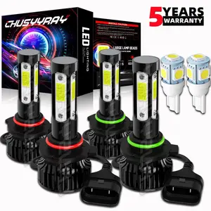 For Chevy Silverado 1500 1999 2000 2001 2002 2003 2004 2005 2006 LED Headlight 9005 9006 Hi-Low Beam 4x White Truck