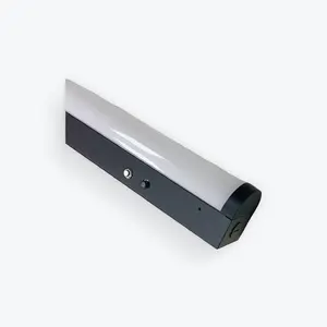 E2 LIGHTING 4FT Black LED Linear Strip Light 40W with Emergency Battery Backup, CCT Tunable 30/35/40/50/65K, 5324lm, High Output Indoor Fixture