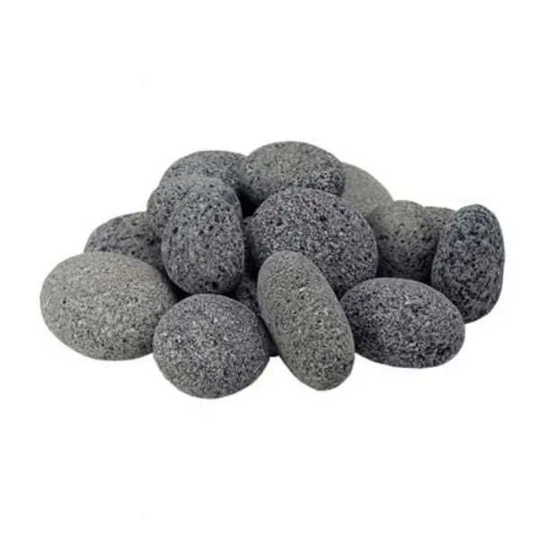 Aquascape 78318 Rolled Smooth Mixed Tumbled Lava Stone Bulk Pack, 50 lbs - Superior for Gas Fire Burner Systems, Aquarium-Safe Decorative Marbles & Rocks with Tumbled Look for Pet Fish Supplies, Room Decor Accessories, Room Decorations