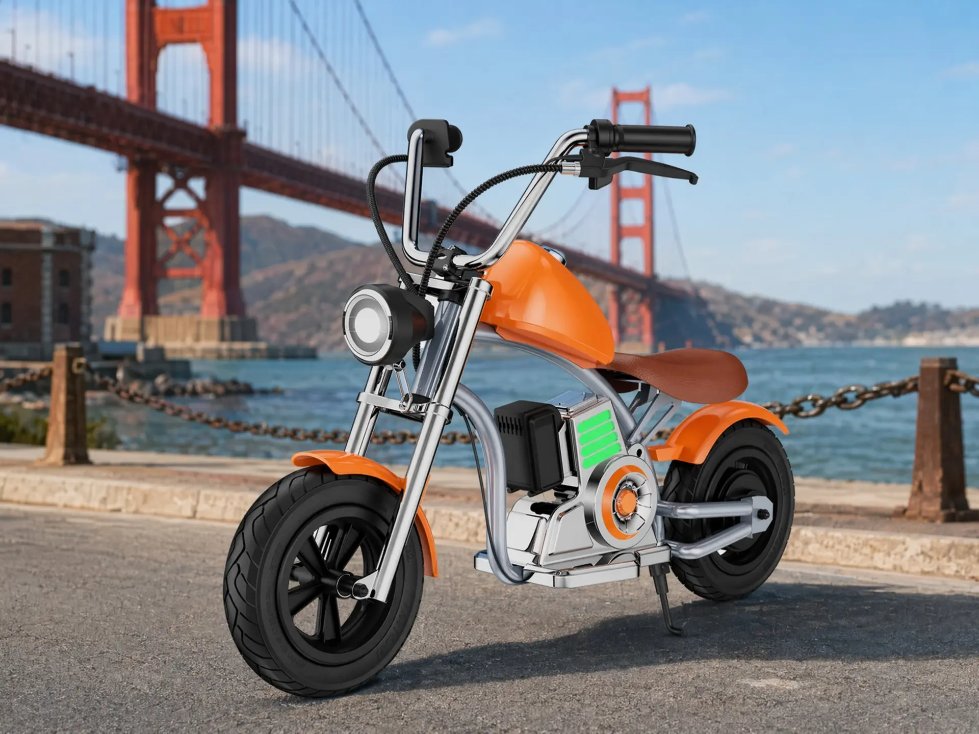 Classic Kids' Harley-Look Electric Ride-On Motorcycle, 160W Motor, 10MPH Max Speed, 3 Adjustable Speeds, 6-8 mi Battery Range, 12" All-Terrain Tires, Safe Drum Brake, Ideal for Outdoor Fun, Birthday/Xmas Gift for Ages 5+