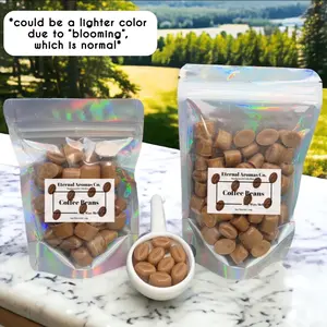 Coffee Bean Wax Melts | Coffee Latte Scented Wax Melts | Coffee Wax Melts | Coffee Beans | Mini Wax Melts | autumn aromas Made-To-Order