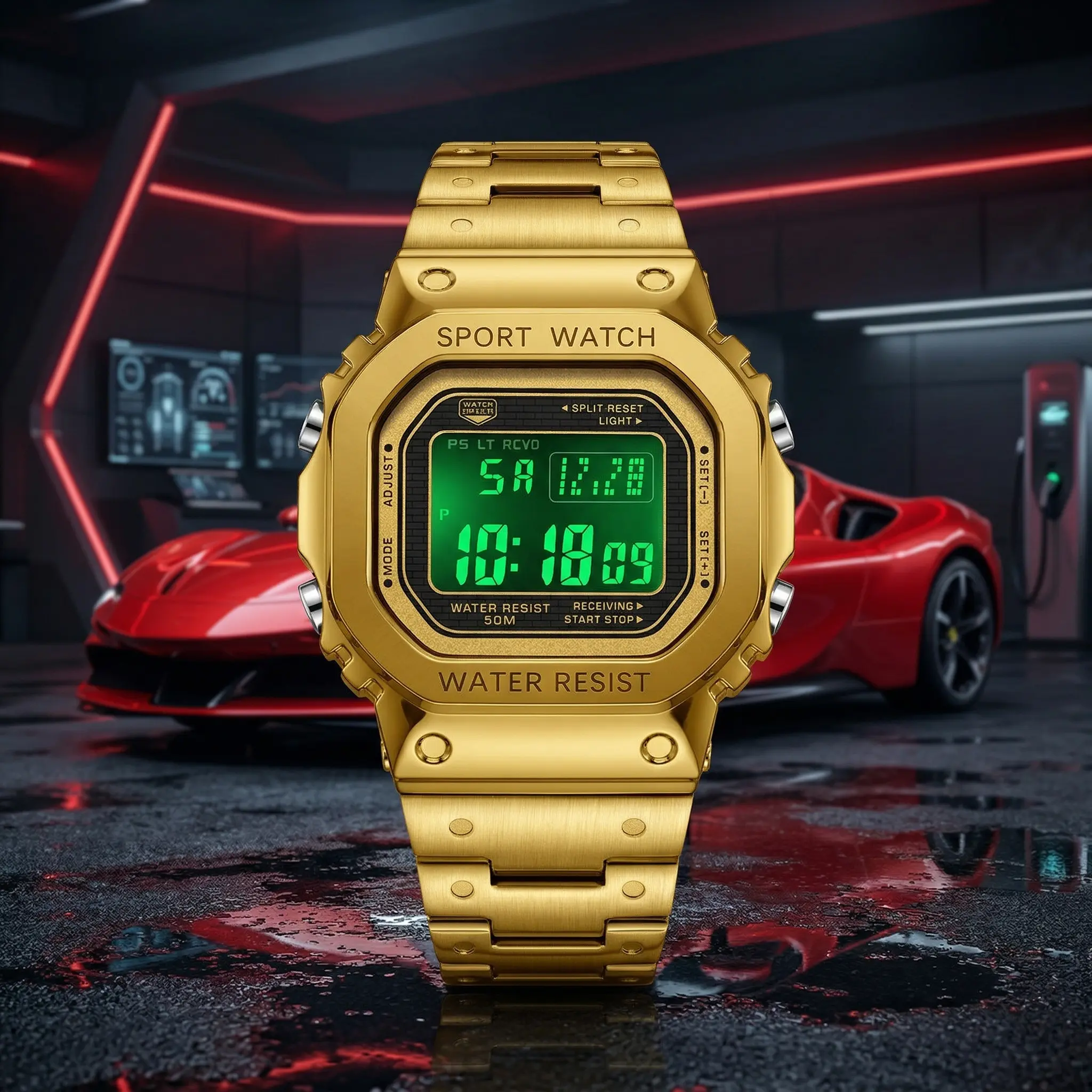 【Weeklydeals】Men's classic square Small Square creative dual-movemen watch, luxurious triple-time design,water resistance, luminous dial, Exuding a minimalistaesthetic, it is elegant, durable sporty watches