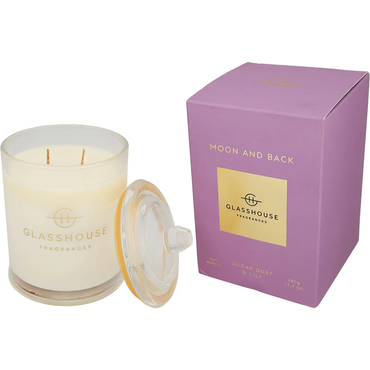 Glasshouse Moon And Back By Glasshouse Soy Candle For Unisex Glasshouse Moon And Back By Glasshouse Soy Candle For Unisex