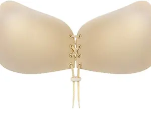 INVISIBLE Sticky Bra, Backless Strapless Bra Push Up, Adhesive Invisible Lift Up Bras
