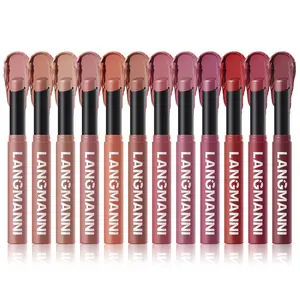 Long Lasting Soft Matte Lipstick Set, 12pcs/set Easy Coloring Lip Sticks, Suitable for All Occasions Lip Makeup, Girls and Women Makeup Accessories, Cosmetic, Silky Matte Lipstick