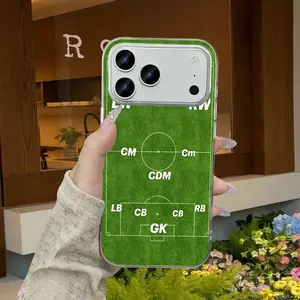 Football Formation Tactical Board Phone Case For iPhone 13 14 15 16 17 Pro Max Clear Acrylic Cover ZZR040 junk 