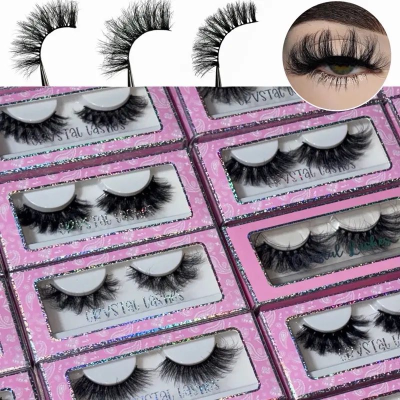 10 Pairs Mixed Fluffy Lashes 10mm-25mm Faux Mink Strip Lashes High Quality Natural Dramatic Wispy Styles for Every Occasion Makeup False Eyelashes Cosmetic