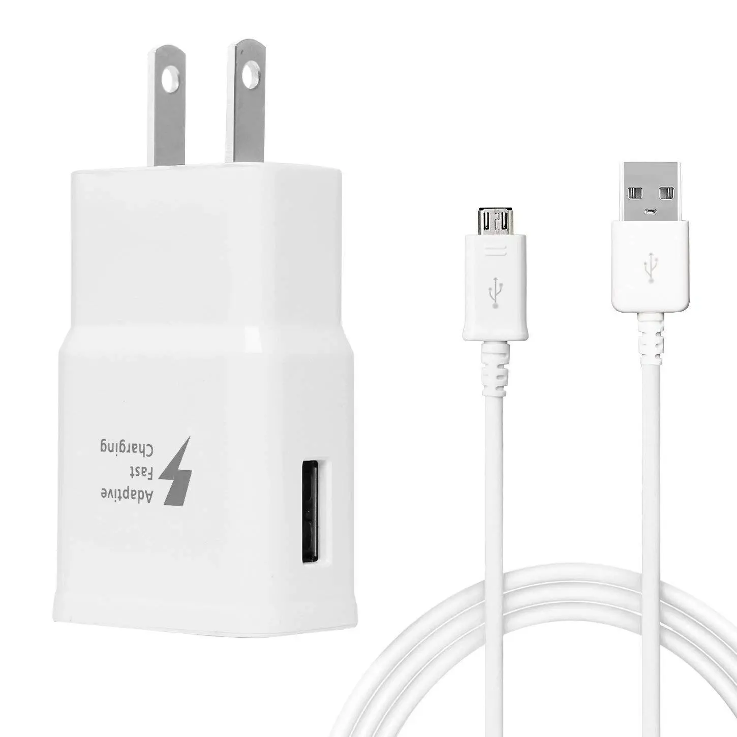 Electronic Mobile Fast Quick Charge Wall Charger with 3FT Micro USB Cable for Amazon Kindle Fire HD 7/8 Tablet Device Connection, Fast Chargers