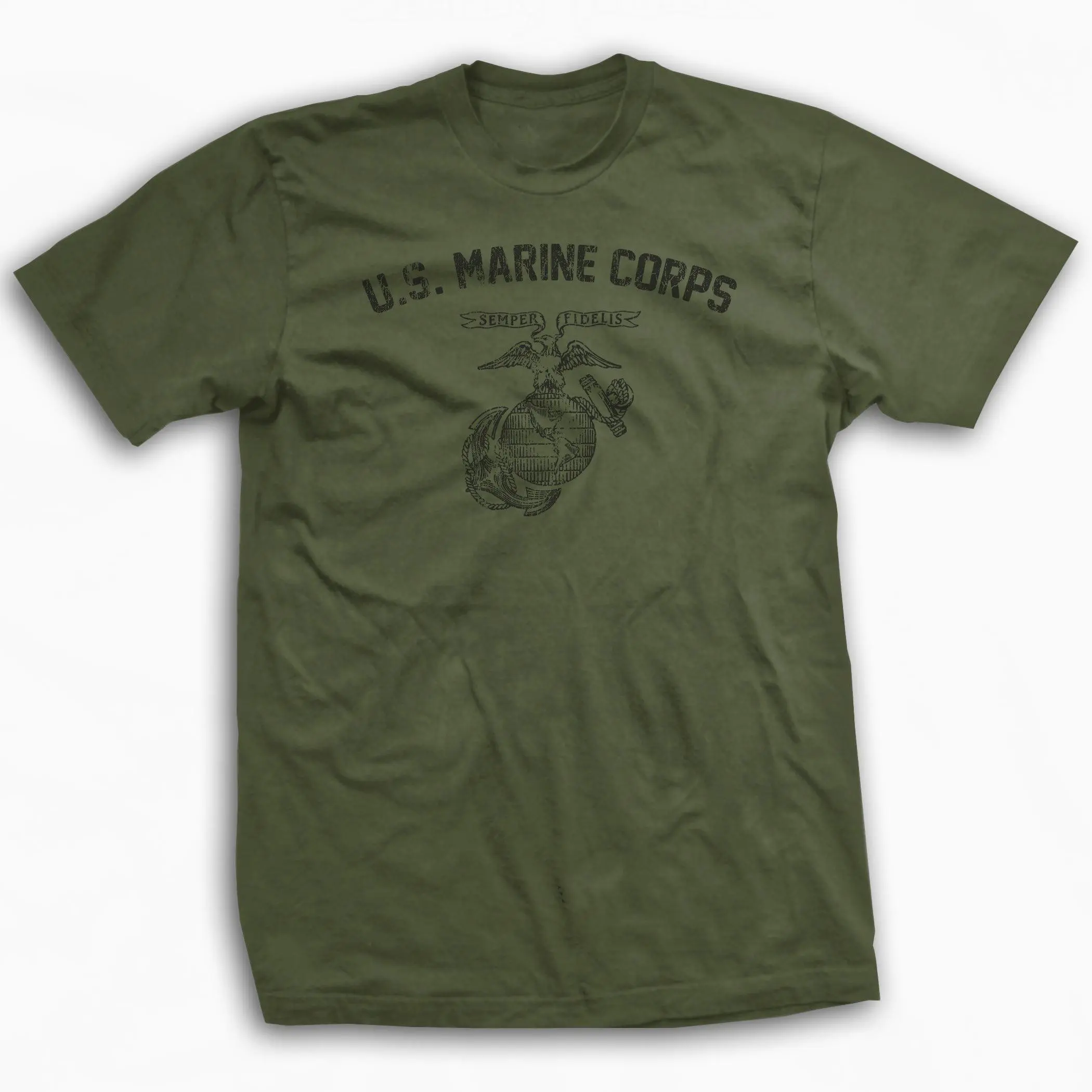 WW2 Vintage USMC Training T-Shirt, Retro Marine Corps Military Graphic Tee, Patriotic Veteran Tribute Shirt, Classic War History Apparel, Unisex Cotton Tee