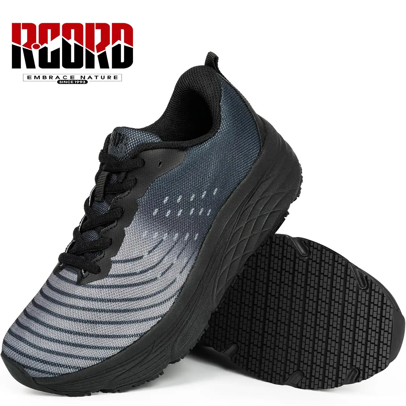 R CORD Food Service Shoes for Women and Men, Water-Resistant Kitchen Work Sneakers with Slip- and Oil-Resistant Rubber Outsole for Restaurant Workers