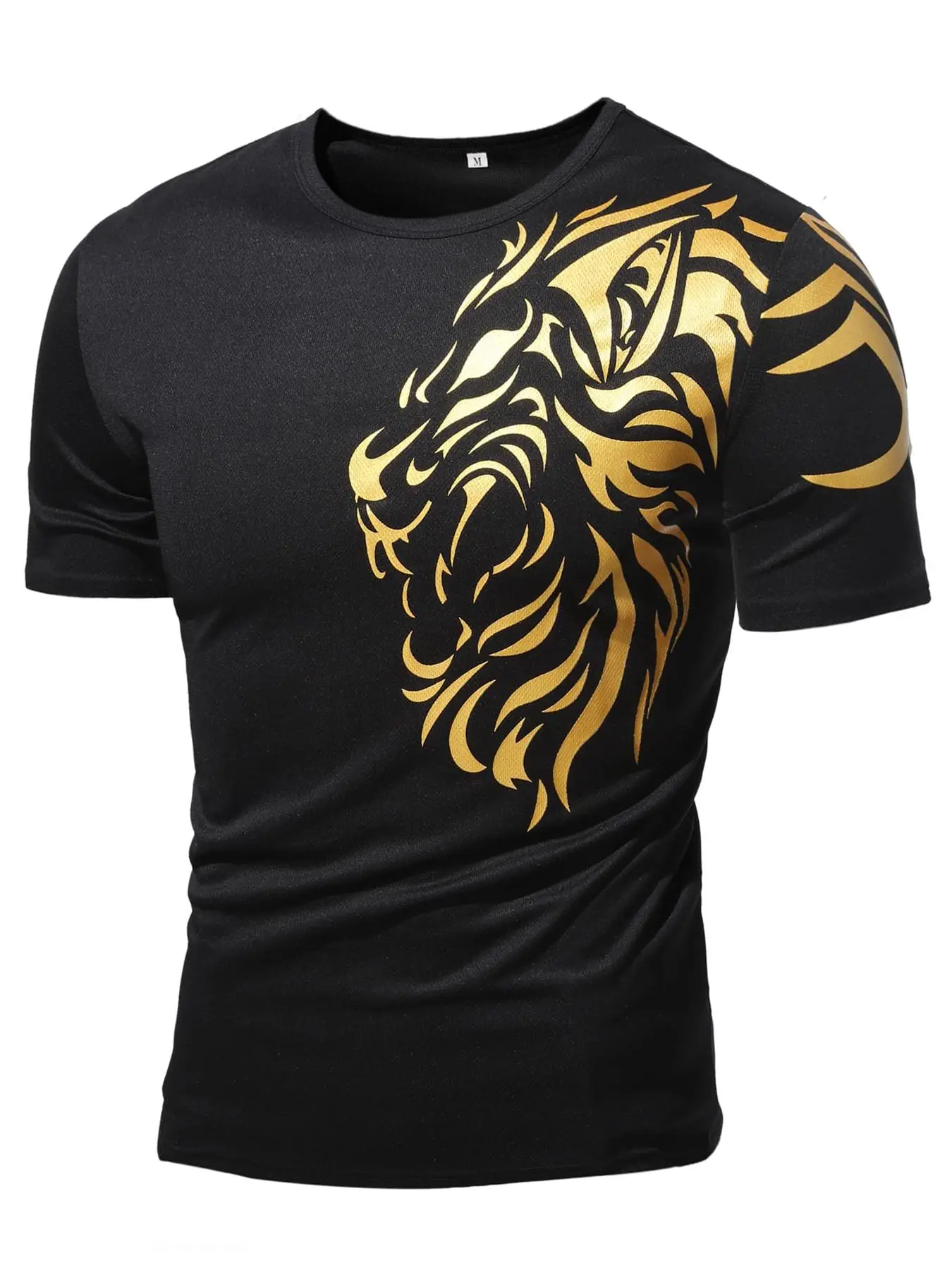 Men's Graphic Short Sleeve Round Neck T Shirt, Regular Fit Street Crew Neck Short Sleeve Tee, Summer Clothes, Casual Top for Men Daily Wear