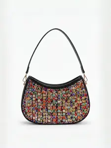 Multicolor Rhinestone Crossbody Bag, Rhinestone Decorated Bag, Cross Body Bags, Perfect for Music Festivals and Concerts, Stylish Shoulder Bag for Daily Fashion