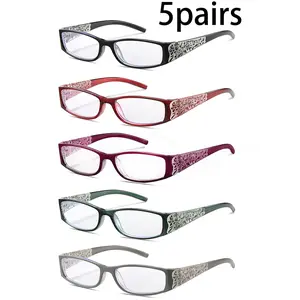 Women's Y2K Pattern Transparent Frame Glasses, Stylish Square Design for Casual & Commuting Use, Perfect Accessory for Daily Wear, Lightweight Eyewear