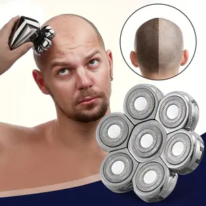 High Performance Daily Electric Shaver Replacement Heads, Smooth Comfortable Trimming Experience, Compatible with Most Brands, 5-9 Blade Set, Shaving Products