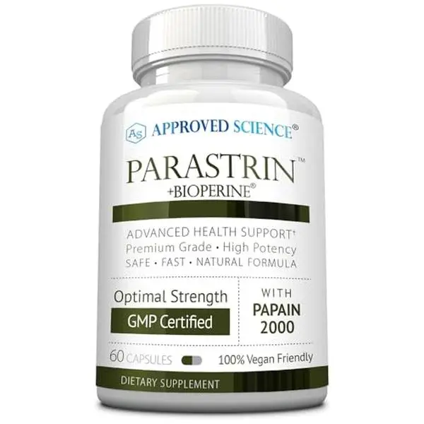 Less Bloating. Better Digestion. More Energy. | Daily Gut Balance Support | Approved Science Parastrin, 60 Vegan Capsules