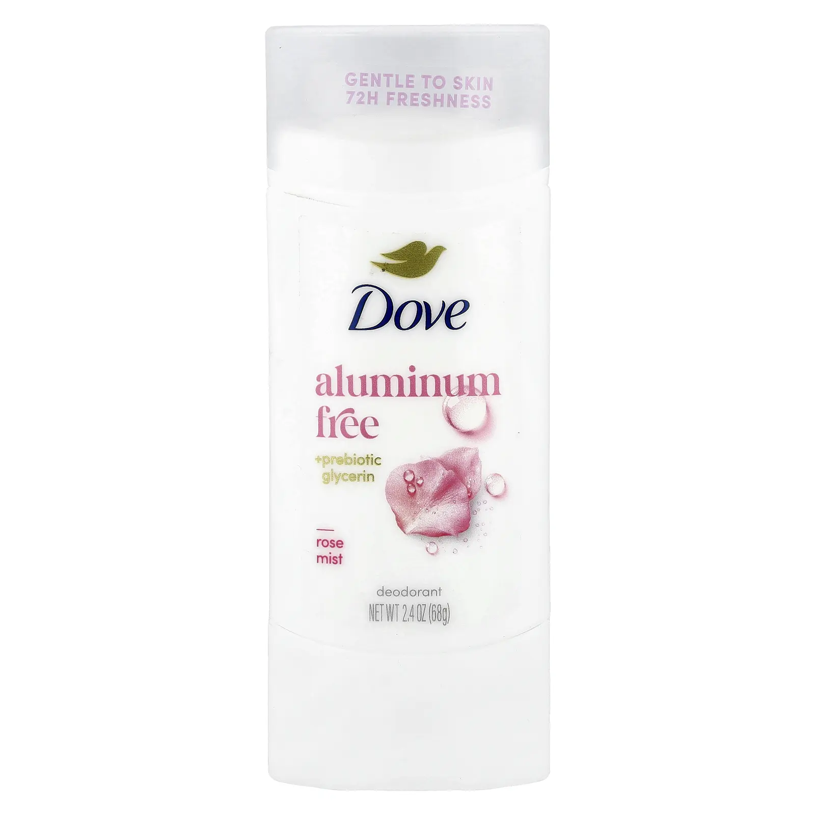 Dove Aluminum Free Deodorant, Rose Mist, 2.4 oz (68 g)