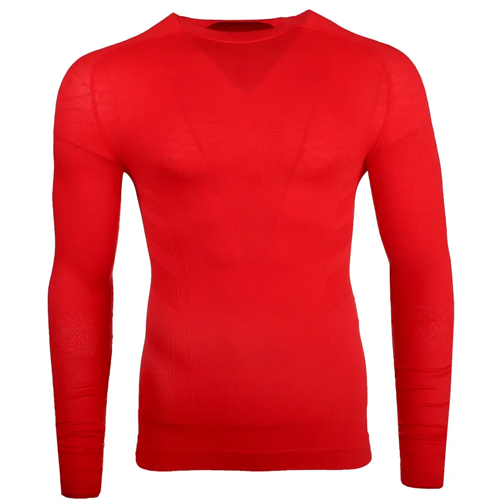 diadora Mens Act Mock Neck Long Sleeve Athletic Training Casual Tops Casual - Red