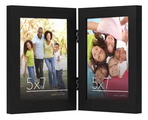 Hinged Double Picture Frame Without Mat - Americanflat