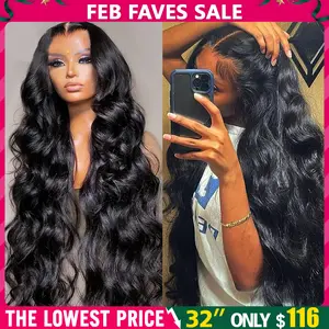 Bling Hair Body Wave 13x6 Lace Front Wigs Human Hair 180% Density Body Wave Lace Front Wigs Human Hair Pre Plucked Wigs Human Hair Wigs 13x4 HD Lace Frontal Wigs