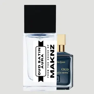 MAKNZ Oud Satin Aura Unisex Fragrance - rose, floral, oud, amber, vanilla