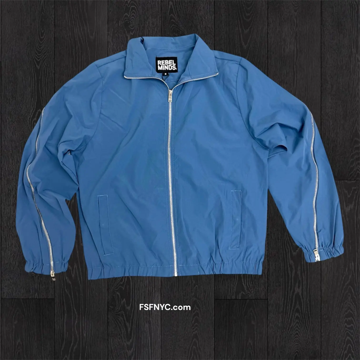 Rebel - Windbreaker Zipper Jacket - Ash Blue - 501