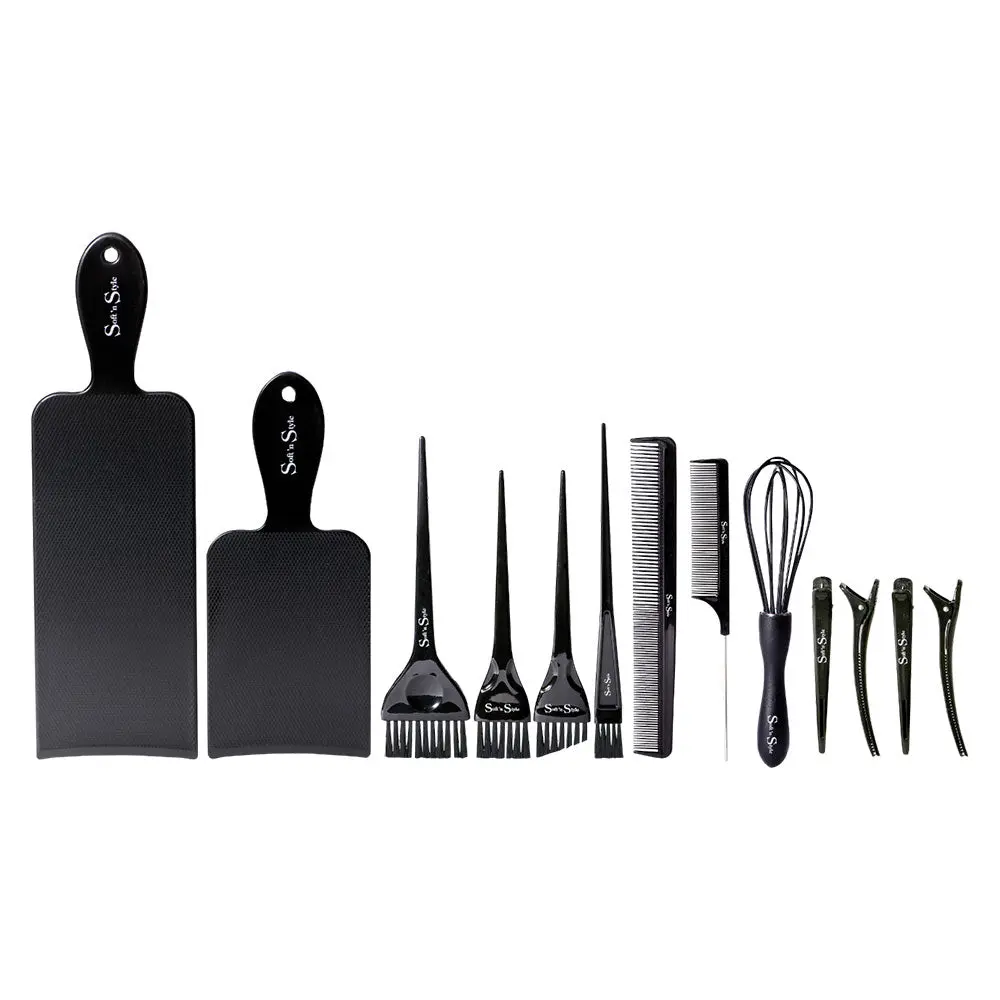 Soft 'N Style Balayage and Ombre Coloring Kit - Professional Haircare Tool with Multiple Hair Dye Combs for Hair Color Application, Hair Dye Comb