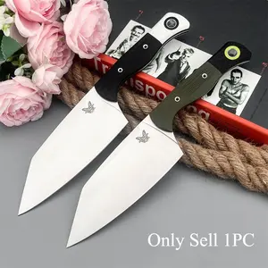 Exquisite hand-forged kitchen knife, with a wide blade made of high-hardness D2 steel and a G10 textured handle for better grip. It is suitable for both kitchen food processing, light outdoor tasks, and as a fine collectible item.