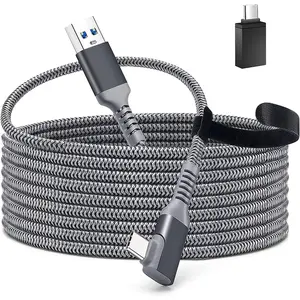 Tiergrade Link Cable for Meta Quest 3, 16FT USB 3.0 to Type-C Cable Accessories Compatible with Quest 2/Pro, PICO4/Pro, High Speed Data Transfer and Fast Charging for VR Headset and Gaming PC Wearable Connection Adjustable