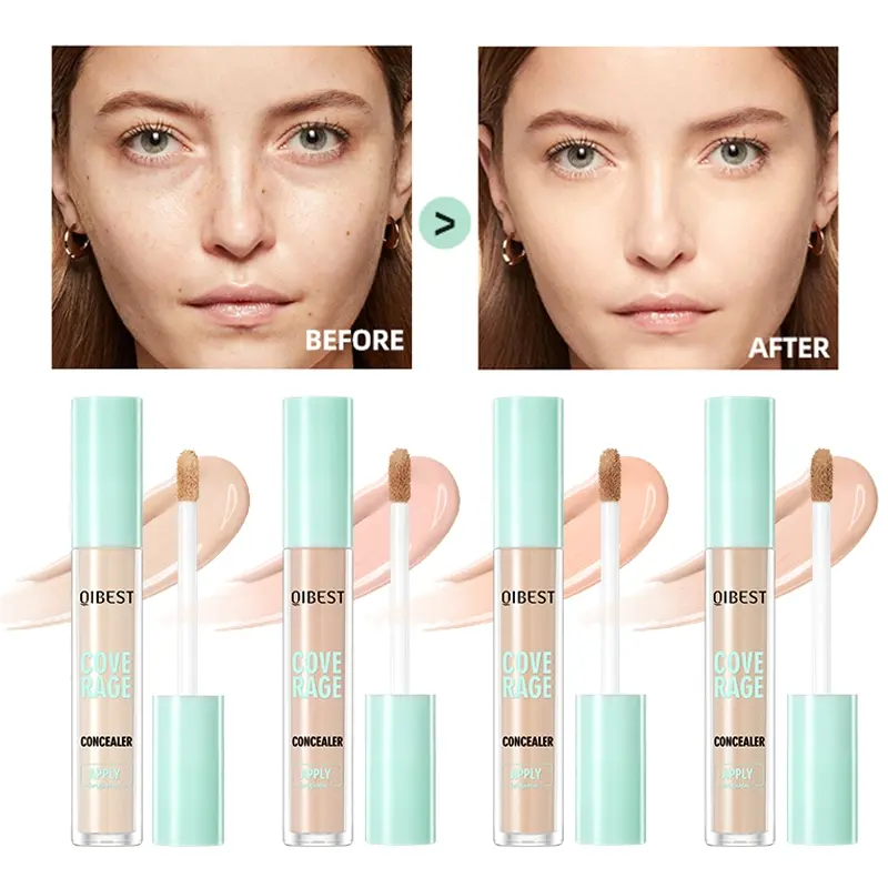 Waterproof concealer with long-lasting coverage, High Coverage, smooth texture, easy to apply, and natural makeup effect, Concealer Foundation Makeup, Skin Mimetic Concealer, Longwear Concealer, Smudge Proof Waterproof