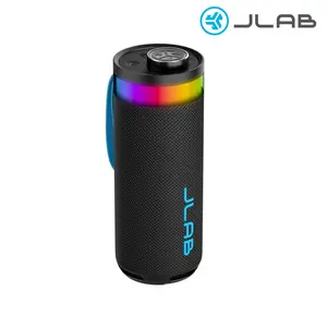 JLab Go Party Portable Bluetooth Speaker 10W Power 16 Hours Playtime RGB Lighting IP56 Waterproof Bluetooth 5.3 EQ3 Sound Modes with Loop Handle