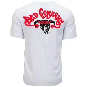 BAD COMPANY T-SHIRT WHITE W/RED & BLACK LOGO