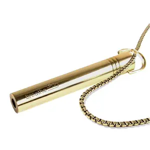 Breathe Necklace  - Stainless Steel Breathing Necklace for Stress Relief, Meditation, Focus and Sleep Aid, Unisex