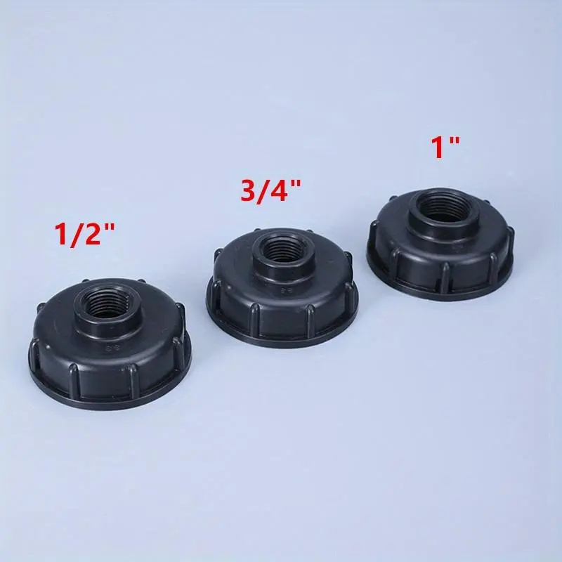 Durable IBC Tank Fittings S60X6 Coarse Adapter Connector Threaded Cap 60Mm Female Thread To 1/2" 3/4" 1 " Threaded Cap