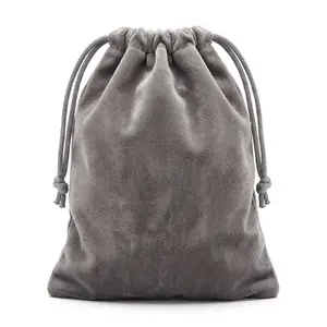 Grey Velveteen Bag 2×2.5” — Mojo &amp; Spell Sachet Pouch