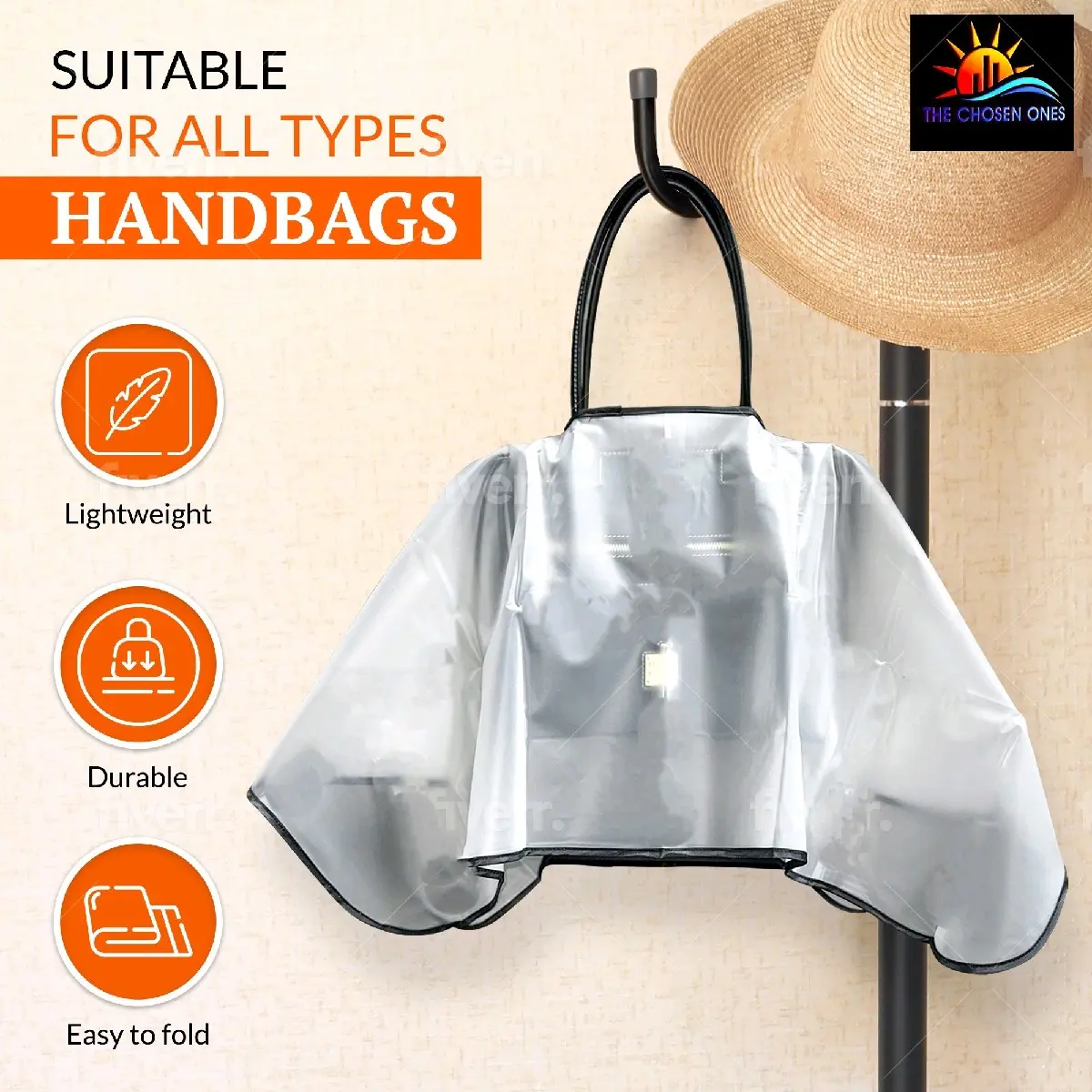 The Ultimate Waterproof Handbag Rain Cover Lightweight for Mother