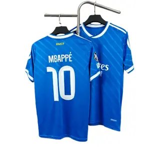 25 26 Champions League Away Blue Kit Vinil Jr. #7 SoccerJersey Short Sleeve FansVersion Breathable Edition SportsEnthusiast Gift