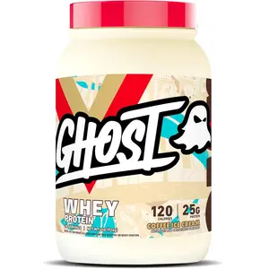 GHOST Whey Protein Powder - 2LB Tub, 25G of Protein - Flavored Isolate, Concentrate & Hydrolyzed Whey Protein Blend - Post Workout Shakes