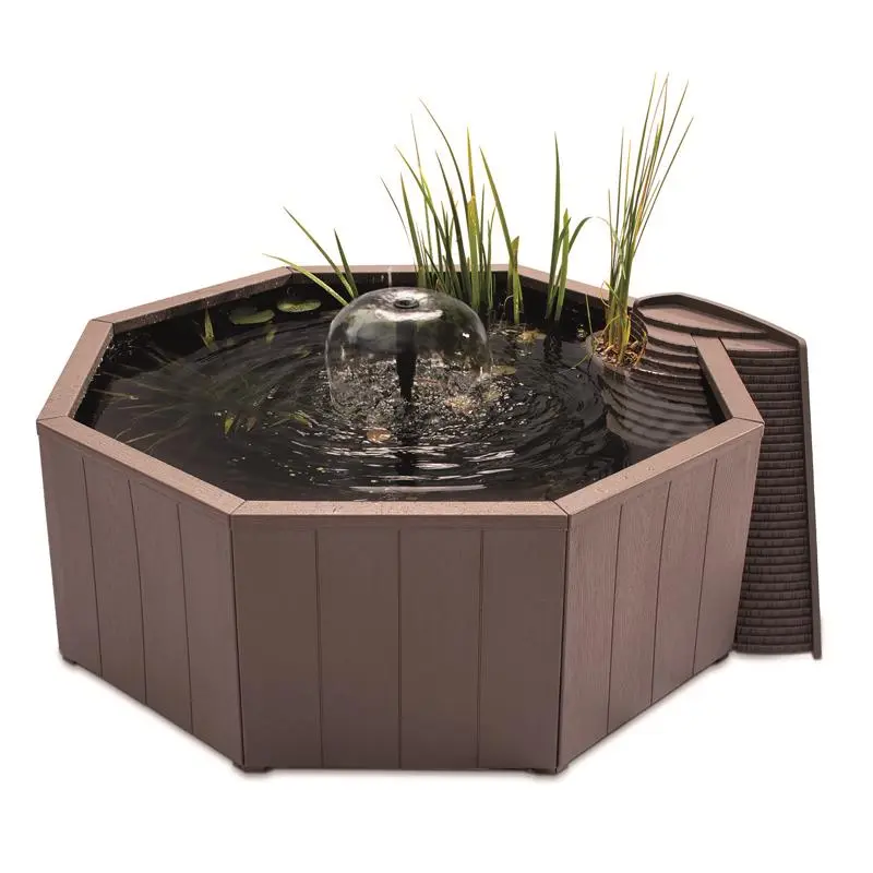 212 MAIN Pennington 8108010 50 gal Aquagarden Resin Pond Kit - Multi-Color Water Feature