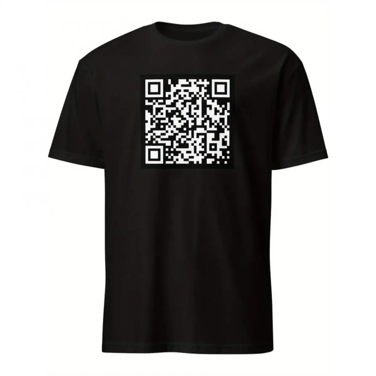 Unisex Graphic Sports T-Shirt - "Show Me Them Titties" QR Code Print, Oversized Streetwear, Ultra-Soft Fabric, Everyday & Matching Fits