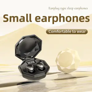 SK45 Smallest Invisible Mini Earbuds Wireless Bluetooth, Low Profile Micro Tiny Discreet Hidden Earbuds forWork, Small Headphones, Invisible Sleep Wireless Earphone IPX5 Waterproof for Small Ear Canals