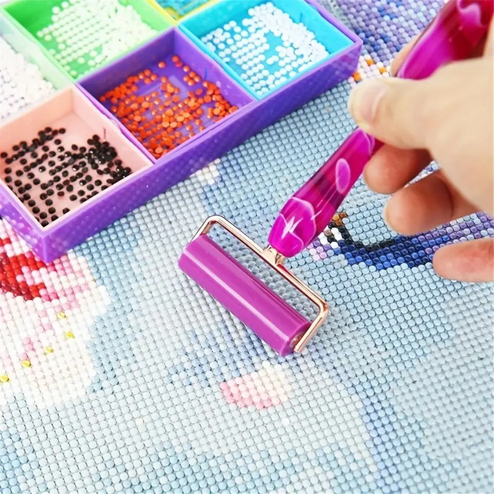 Random Color Metal Roller Pen Head, 5D Rhinestones Painting Tool, Diamond Art Tools, Stainless Steel Tip For Rhinestones Painting Moasic Accessories