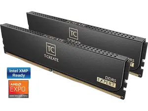 Team T-CREATE EXPERT 32GB (2 x 16GB) 288-Pin PC RAM DDR5 6000 (PC5 48000) Desktop Memory Model CTCED532G6000HC38GDC01